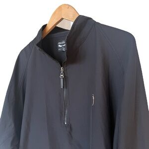 Austin Golf Men's XL Black Windbreaker Jacket Half-Zip Pullover Casual Outdoor